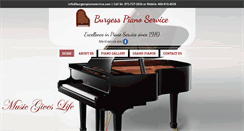 Desktop Screenshot of burgesspianoservice.com