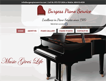 Tablet Screenshot of burgesspianoservice.com